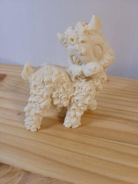 Santini Italy Cream Decorative Lamb Figurine 4"